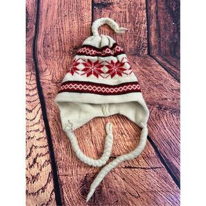 Vermont Original Snowflake Flap Hat Women Small‎  Made In USA